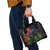 New Zealand Tui Shoulder Handbag Guardians of the Hei Tiki - Maori Art and Plants