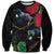 New Zealand Tui Sweatshirt Guardians of the Hei Tiki - Maori Art and Plants