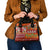 Hawaiian Christmas Shoulder Handbag - Mele Kalikimaka Island Holiday Vibes - Red Orange