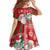 Australian Christmas Family Matching Off The Shoulder Long Sleeve Dress and Hawaiian Shirt - Santa Koala Kangaroo and Holiday Cheer