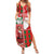 Australian Christmas Summer Maxi Dress - Santa Koala Kangaroo and Holiday Cheer