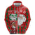 Australian Christmas Zip Hoodie - Santa Koala Kangaroo and Holiday Cheer