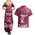 Fiji Adi Cakobau School Couples Matching Summer Maxi Dress and Hawaiian Shirt Tropical Flower and Tapa Pattern LT03 - Polynesian Pride