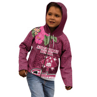 Fiji Adi Cakobau School Kid Hoodie Tropical Flower and Tapa Pattern LT03 - Polynesian Pride