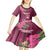 Fiji Adi Cakobau School Kid Short Sleeve Dress Tropical Flower and Tapa Pattern LT03 - Polynesian Pride