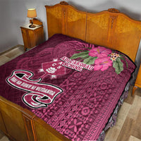 Fiji Adi Cakobau School Quilt Tropical Flower and Tapa Pattern LT03 - Polynesian Pride