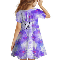 Hawaiian Cocktail Valentine Day Family Matching Long Sleeve Bodycon Dress and Hawaiian Shirt Hibiscus Kakau Pattern Purple Version LT03 - Polynesian Pride