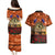 The Rising Sun Badge ANZAC Couples Matching Puletasi and Hawaiian Shirt Last Post Field of Poppy Starry Night Style LT03 - Polynesian Pride