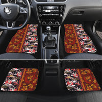 Pan-Pacific Festival Car Mats Hawaiian Tribal and Japanese Pattern Together Culture
