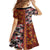 Pan-Pacific Festival Kid Short Sleeve Dress Hawaiian Tribal and Japanese Pattern Together Culture