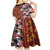 Pan-Pacific Festival Kid Short Sleeve Dress Hawaiian Tribal and Japanese Pattern Together Culture