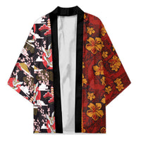 Japanese Culture Hawaii Style Kimono Hawaiian Tribal and Japanese Pattern Together Culture - Polynesian Pride