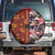 Pan-Pacific Festival Spare Tire Cover Hawaiian Tribal and Japanese Pattern Together Culture