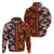 Pan-Pacific Festival Zip Hoodie Hawaiian Tribal and Japanese Pattern Together Culture