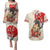 Personalised Pan-Pacific Festival Couples Matching Puletasi and Hawaiian Shirt Japanese Samurai with Hawaiian Pattern