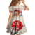 Personalised Pan-Pacific Festival Kid Short Sleeve Dress Japanese Samurai with Hawaiian Pattern