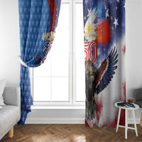 Philippines and United States Semiquincentennial Window Curtain Eagle and National Flag Style LT03 - Polynesian Pride