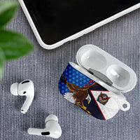 American Samoa and United States Semiquincentennial AirPods Case Bald Eagle with National Flag Style LT03 - Polynesian Pride