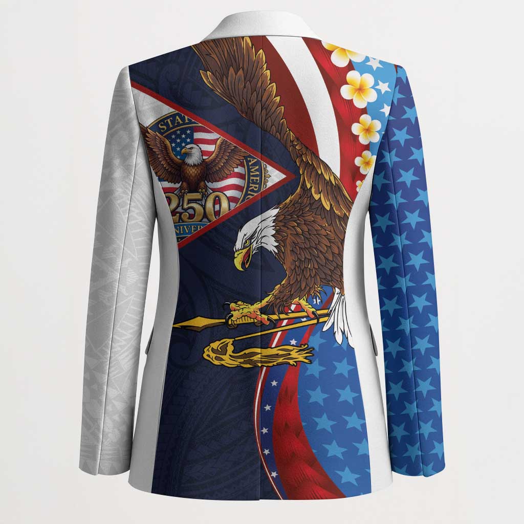 American Samoa and United States Semiquincentennial Blazer Bald Eagle with National Flag Style