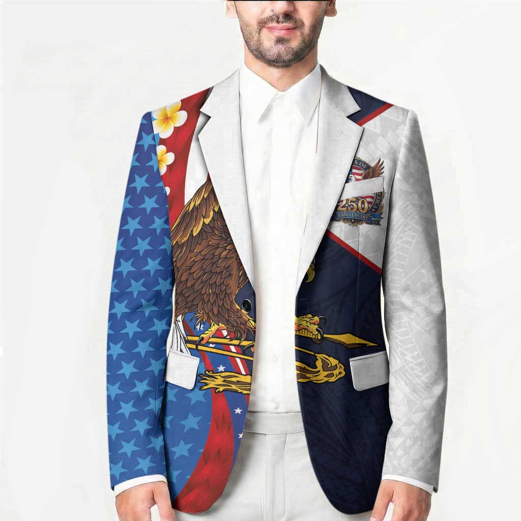 American Samoa and United States Semiquincentennial Blazer Bald Eagle with National Flag Style