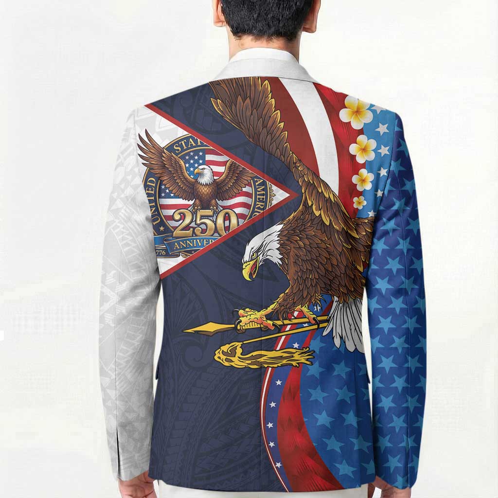 American Samoa and United States Semiquincentennial Blazer Bald Eagle with National Flag Style