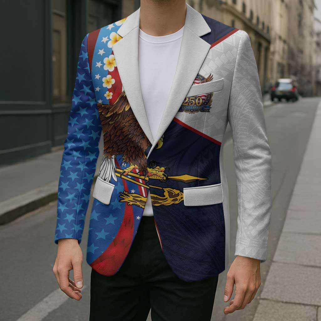 American Samoa and United States Semiquincentennial Blazer Bald Eagle with National Flag Style