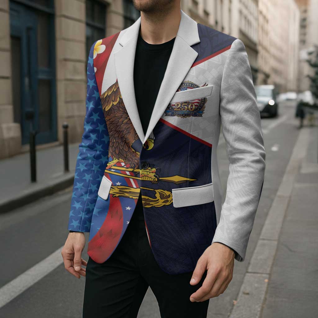 American Samoa and United States Semiquincentennial Blazer Bald Eagle with National Flag Style