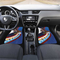 American Samoa and United States Semiquincentennial Car Mats Bald Eagle with National Flag Style