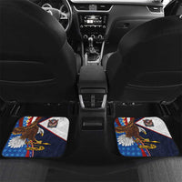 American Samoa and United States Semiquincentennial Car Mats Bald Eagle with National Flag Style