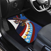American Samoa and United States Semiquincentennial Car Mats Bald Eagle with National Flag Style