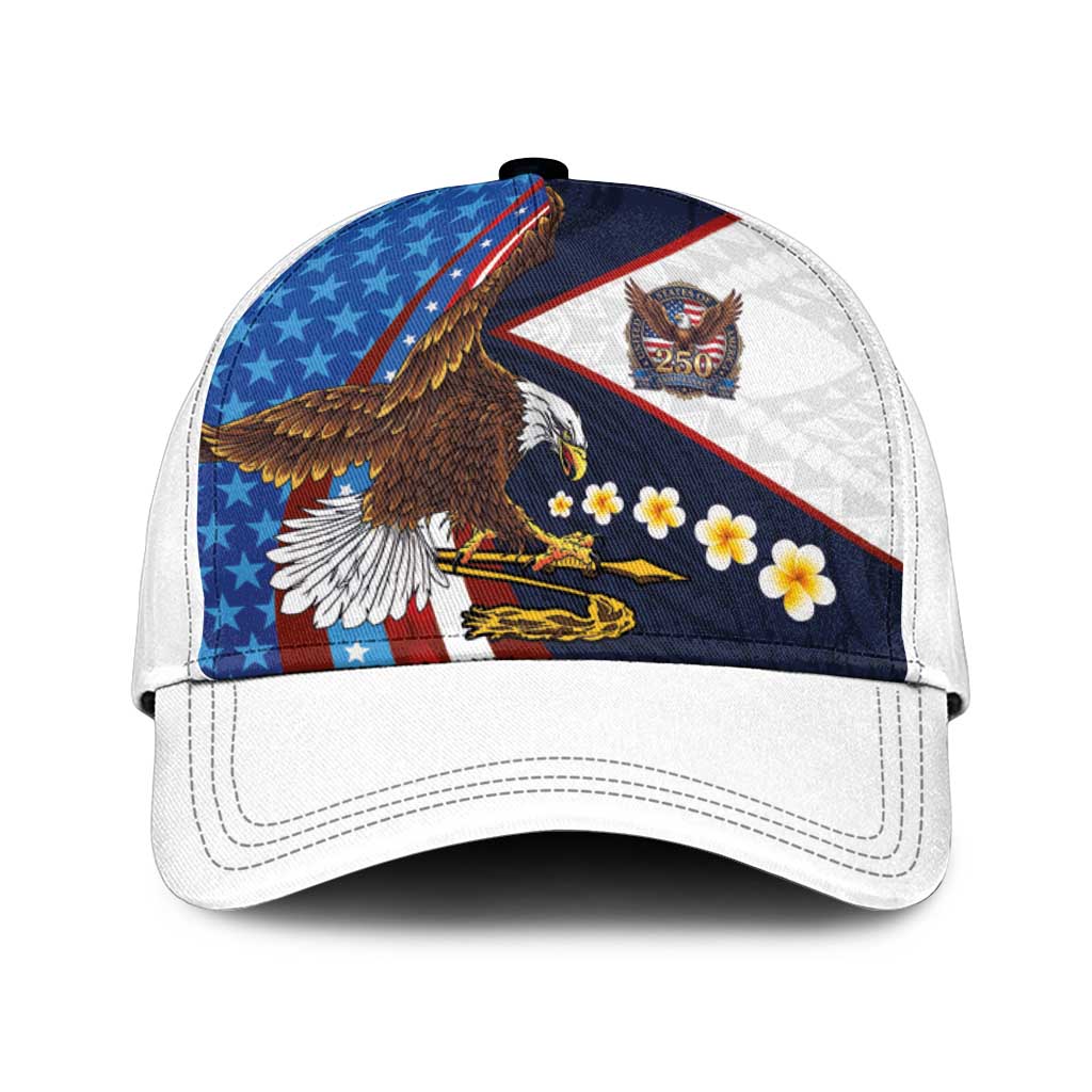 American Samoa and United States Semiquincentennial Classic Cap Bald Eagle with National Flag Style