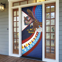 American Samoa and United States Semiquincentennial Door Cover Bald Eagle with National Flag Style LT03 - Polynesian Pride