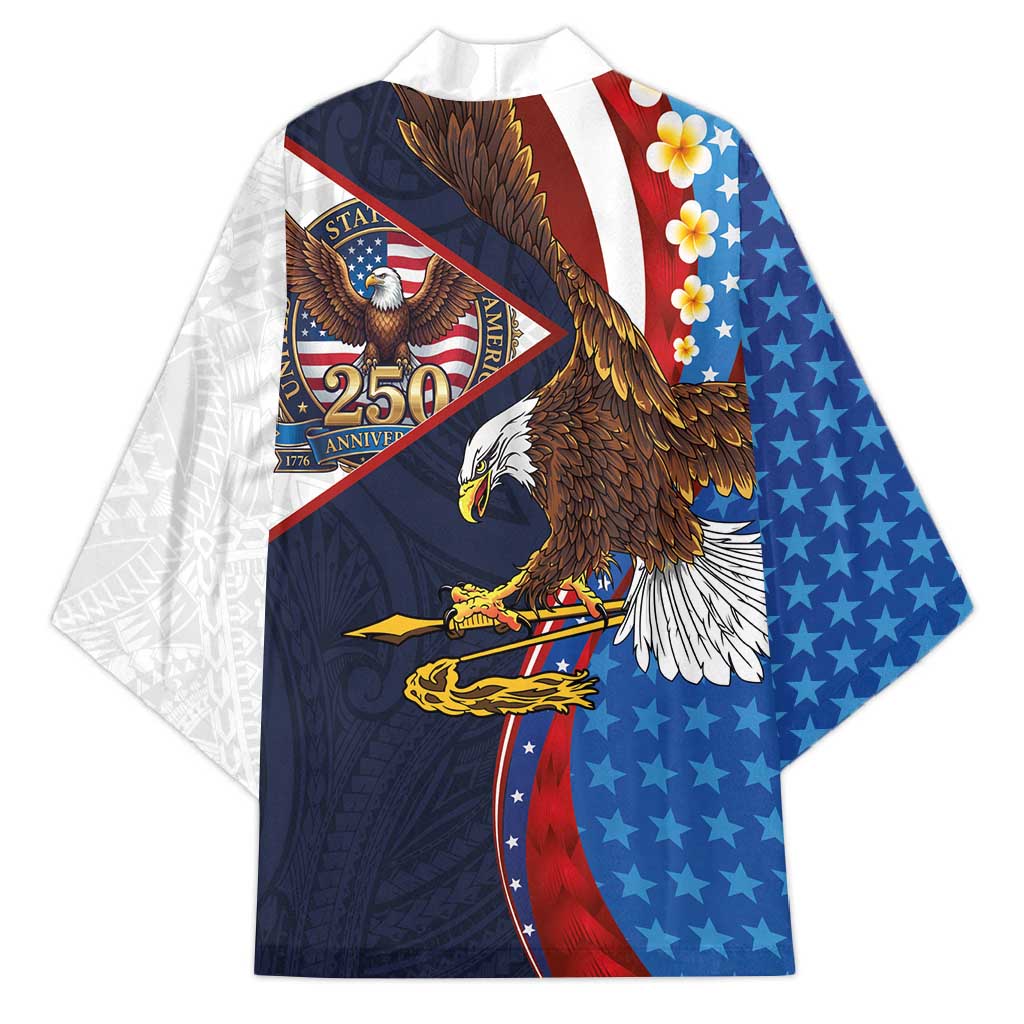 American Samoa and United States Semiquincentennial Kimono Bald Eagle with National Flag Style