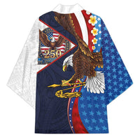 American Samoa and United States Semiquincentennial Kimono Bald Eagle with National Flag Style