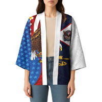 American Samoa and United States Semiquincentennial Kimono Bald Eagle with National Flag Style