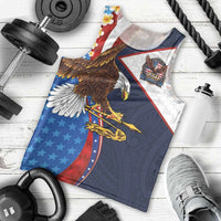 American Samoa and United States Semiquincentennial Men Tank Top Bald Eagle with National Flag Style LT03 - Polynesian Pride
