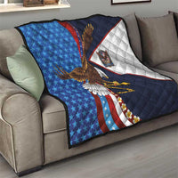 American Samoa and United States Semiquincentennial Quilt Bald Eagle with National Flag Style