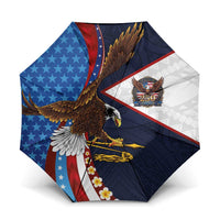 American Samoa and United States Semiquincentennial Umbrella Bald Eagle with National Flag Style