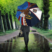 American Samoa and United States Semiquincentennial Umbrella Bald Eagle with National Flag Style
