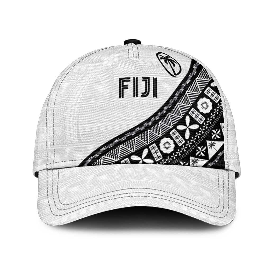 Fijian Rugby Classic Cap Tapa Pattern and Palm Tree Tribal