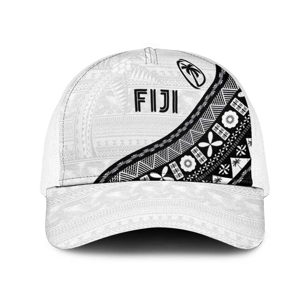 Fijian Rugby Mesh Trucker Cap Tapa Pattern and Palm Tree Tribal