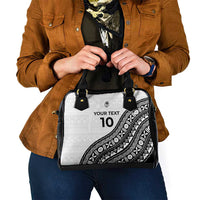 Custom Fijian Rugby Shoulder Handbag Tapa Pattern and Palm Tree Tribal LT03 - Polynesian Pride