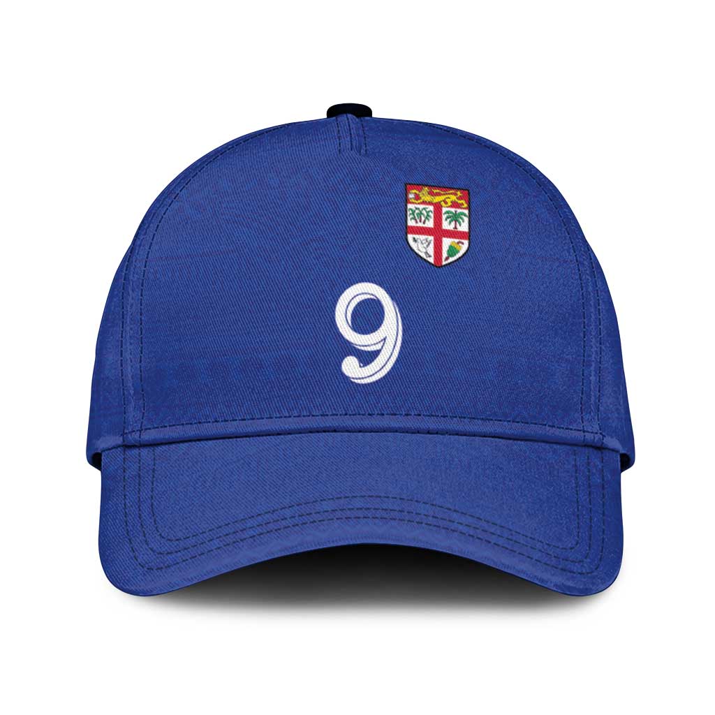 Custom Fijian Football Classic Cap Tapa Pattern and Shark Tribal