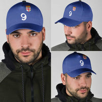 Custom Fijian Football Classic Cap Tapa Pattern and Shark Tribal LT03 - Polynesian Pride