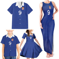 Custom Fijian Football Family Matching Tank Maxi Dress and Hawaiian Shirt Tapa Pattern and Shark Tribal
