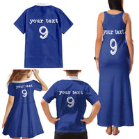 Custom Fijian Football Family Matching Tank Maxi Dress and Hawaiian Shirt Tapa Pattern and Shark Tribal