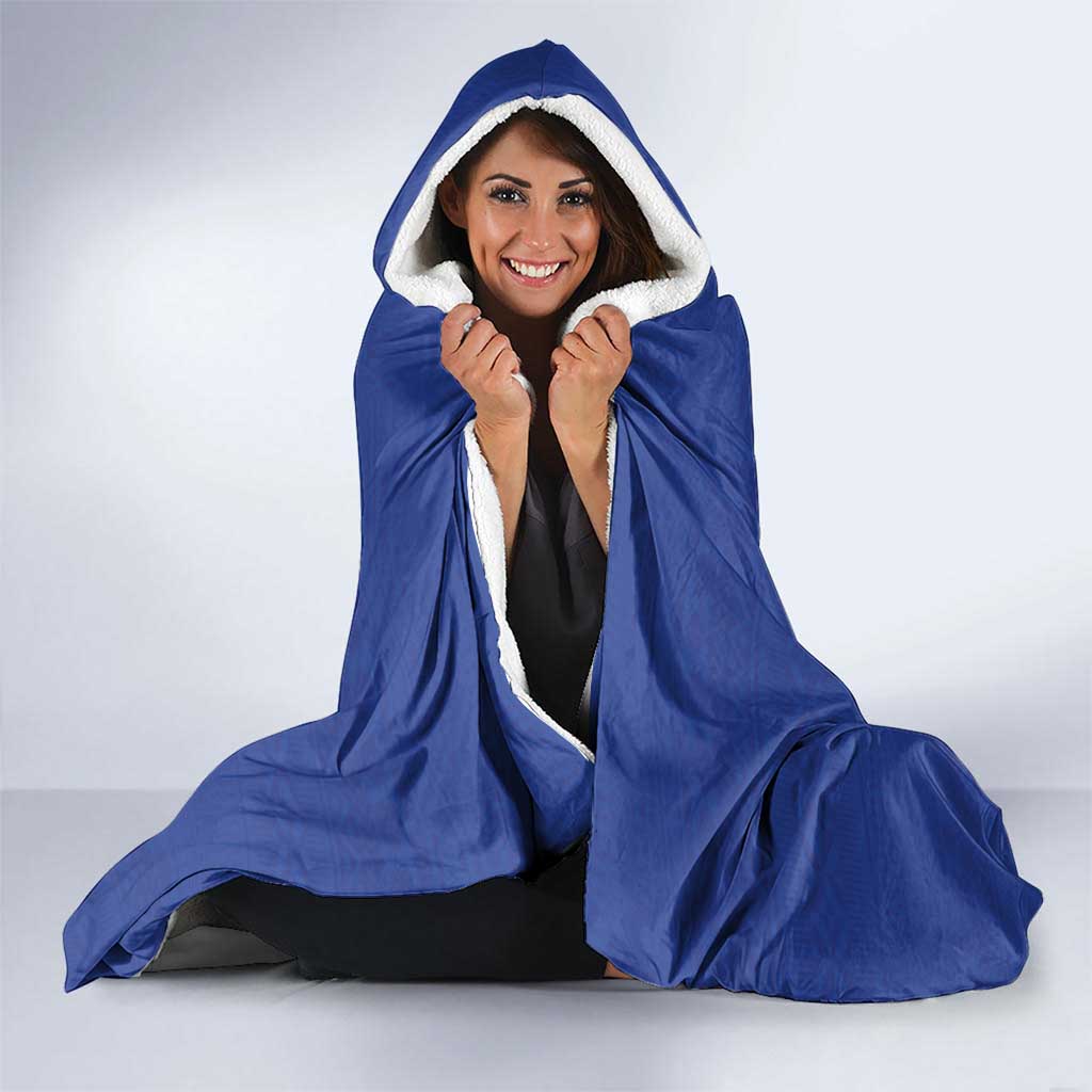 Custom Fijian Football Hooded Blanket Tapa Pattern and Shark Tribal