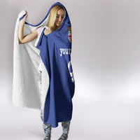 Custom Fijian Football Hooded Blanket Tapa Pattern and Shark Tribal