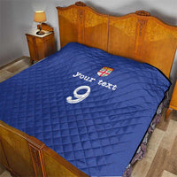 Custom Fijian Football Quilt Tapa Pattern and Shark Tribal LT03 - Polynesian Pride