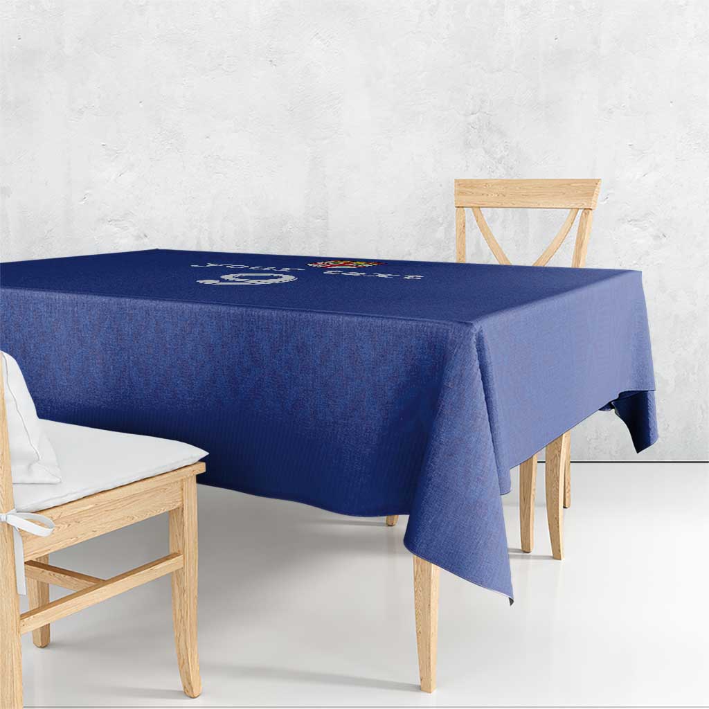 Custom Fijian Football Tablecloth Tapa Pattern and Shark Tribal LT03 - Polynesian Pride